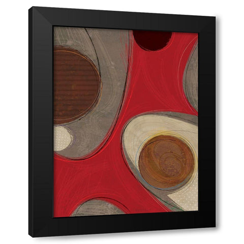 Evolution III Black Modern Wood Framed Art Print with Double Matting by Varrasso, Enrico