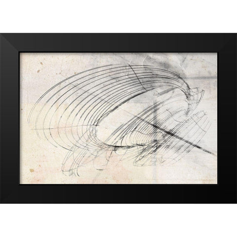 Traipse II Black Modern Wood Framed Art Print by Varrasso, Enrico