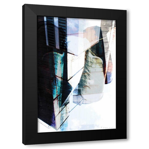 Sillo XII Black Modern Wood Framed Art Print with Double Matting by Varrasso, Enrico