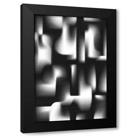 Bleached Bones II Black Modern Wood Framed Art Print by Varrasso, Enrico