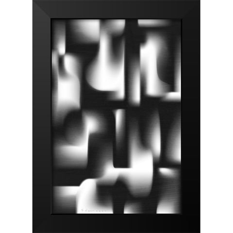 Bleached Bones II Black Modern Wood Framed Art Print by Varrasso, Enrico