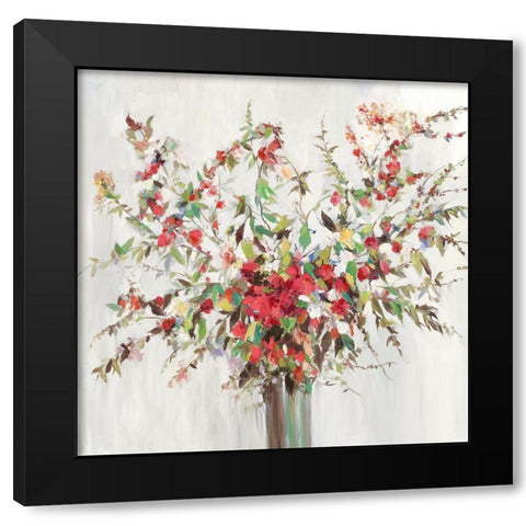 Color Tango Black Modern Wood Framed Art Print with Double Matting by Ella K