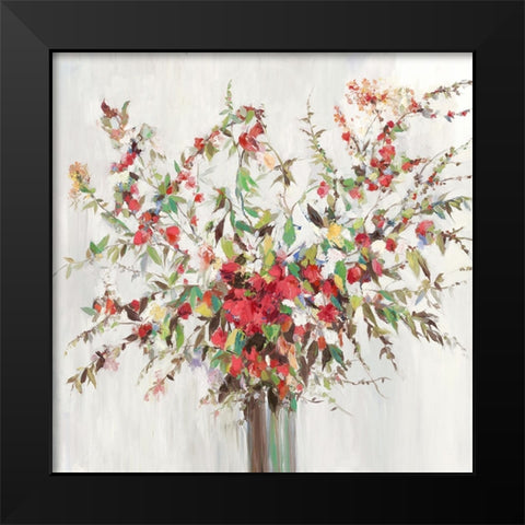 Color Tango Black Modern Wood Framed Art Print by Ella K