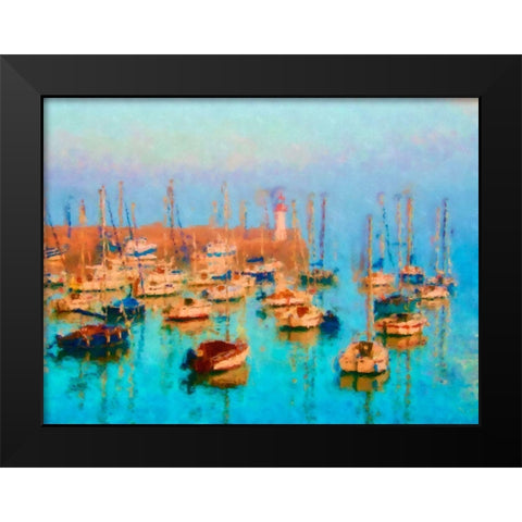 Brithar Black Modern Wood Framed Art Print by Shafer, E.M.