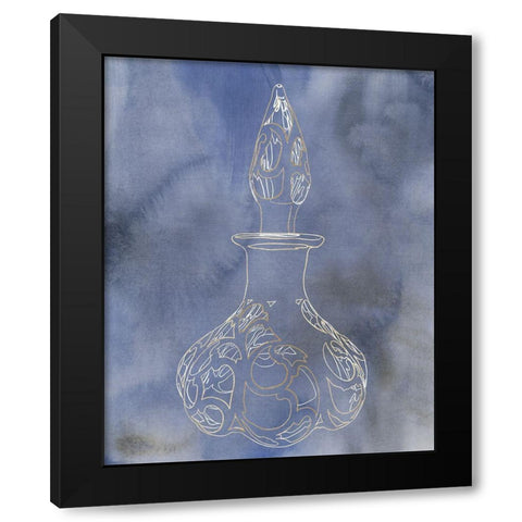 Antique Perfume Bottle III Black Modern Wood Framed Art Print by Sparler, Erin