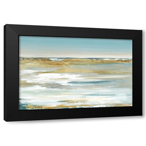 Blue Horizon I Black Modern Wood Framed Art Print by Mravyan, Valeria
