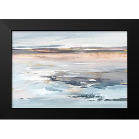 Beyond the Sea Black Modern Wood Framed Art Print by Lera
