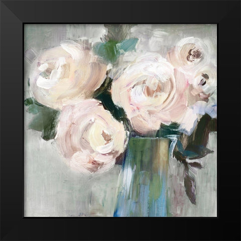 Pale Pink Bouquet II Black Modern Wood Framed Art Print by LeraÂ 