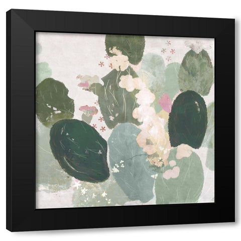 Tender Orchid III  Black Modern Wood Framed Art Print with Double Matting by Evelia