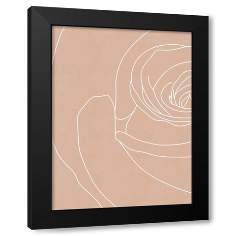 Blush Flowers III  Black Modern Wood Framed Art Print by Leonard, Sarah