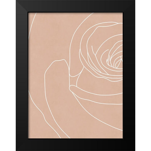 Blush Flowers III  Black Modern Wood Framed Art Print by Leonard, Sarah