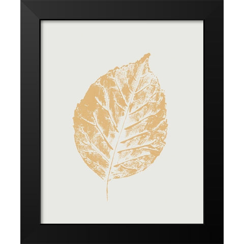 Colour Leaf Print I  Black Modern Wood Framed Art Print by Leonard, Sarah