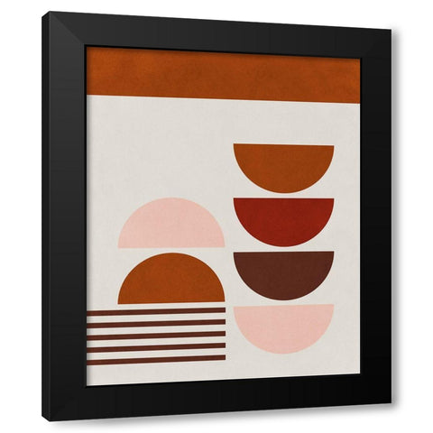 Echo of Love III  Black Modern Wood Framed Art Print with Double Matting by Leonard, Sarah