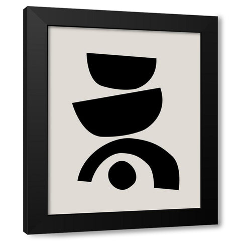 Arched TogetherÂ  Black Modern Wood Framed Art Print with Double Matting by Leonard, Sarah