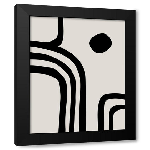 Detour IÂ  Black Modern Wood Framed Art Print by Leonard, Sarah