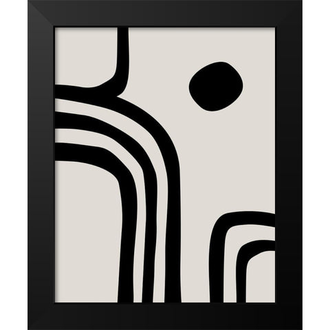 Detour IÂ  Black Modern Wood Framed Art Print by Leonard, Sarah