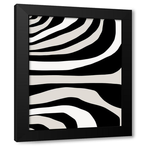 Painted Memory  Black Modern Wood Framed Art Print by Leonard, Sarah
