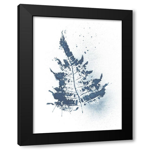 Beginning In Blue V Black Modern Wood Framed Art Print by Evans, Amy