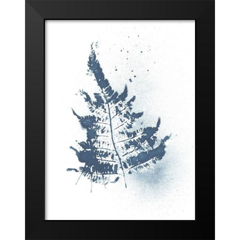 Beginning In Blue V Black Modern Wood Framed Art Print by Evans, Amy