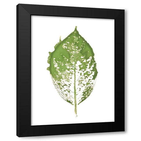 Beginning In Blue VII - Green Version  Black Modern Wood Framed Art Print by Evans, Amy