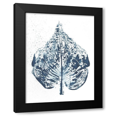 Beginning in Blue VIII Black Modern Wood Framed Art Print with Double Matting by Evans, Amy