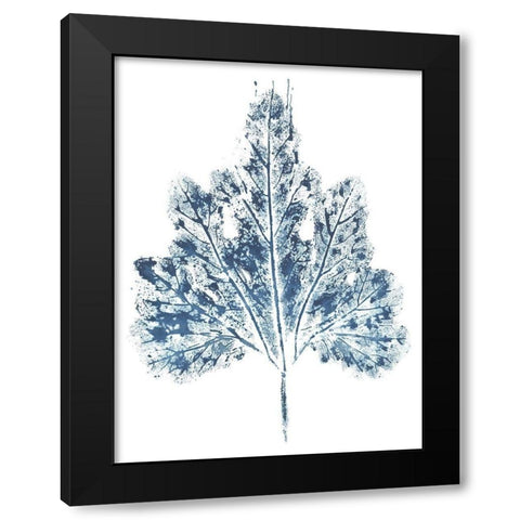 Beginning in Blue IX Black Modern Wood Framed Art Print with Double Matting by Evans, Amy