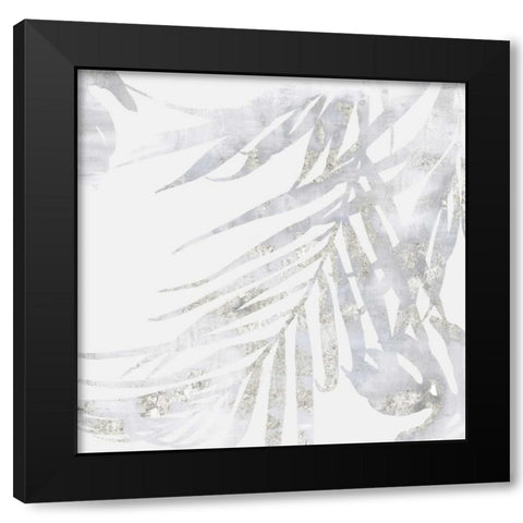 Faded Leaves II Black Modern Wood Framed Art Print by Watts, Eva