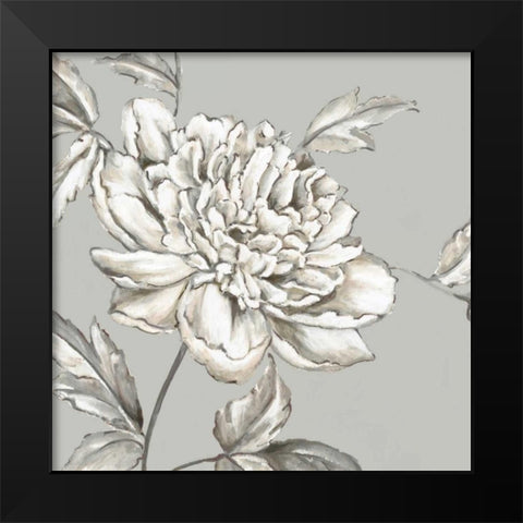 Botanical II Black Modern Wood Framed Art Print by Watts, Eva