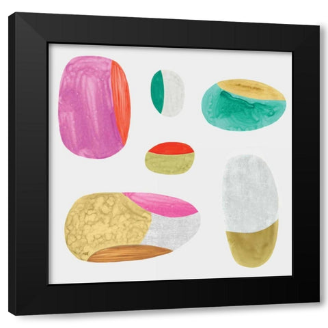 Color Combo II Black Modern Wood Framed Art Print by Watts, Eva
