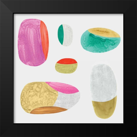 Color Combo II Black Modern Wood Framed Art Print by Watts, Eva