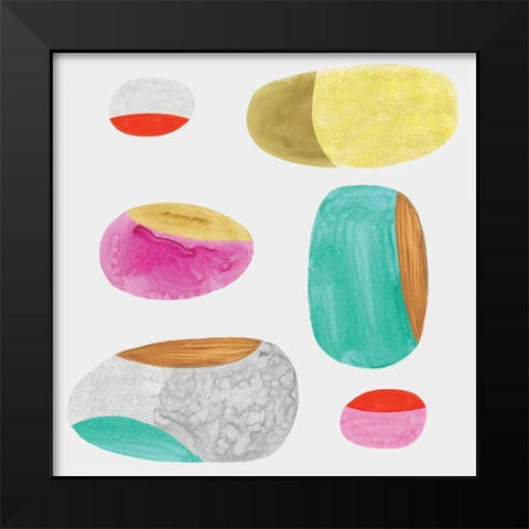 Color Combo III Black Modern Wood Framed Art Print by Watts, Eva