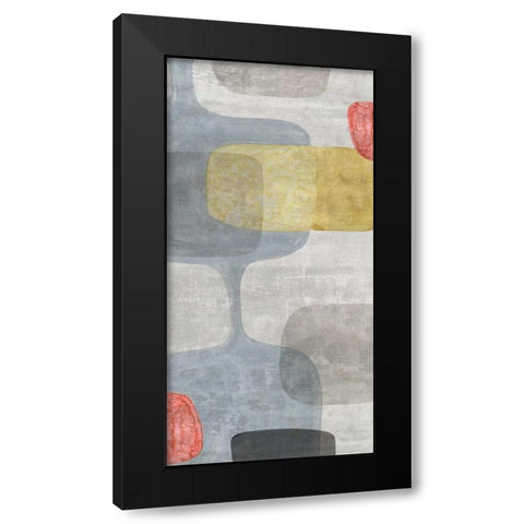 Mid Century Neutral I  Black Modern Wood Framed Art Print with Double Matting by Watts, Eva