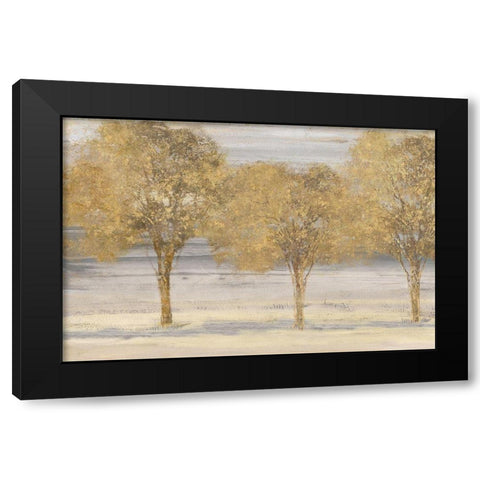 Through the Forest Black Modern Wood Framed Art Print by Watts, Eva