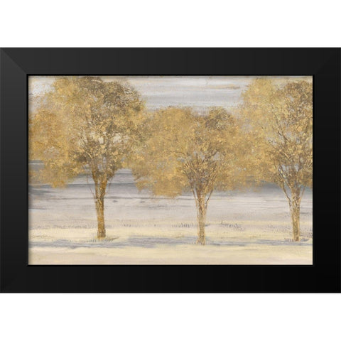 Through the Forest Black Modern Wood Framed Art Print by Watts, Eva