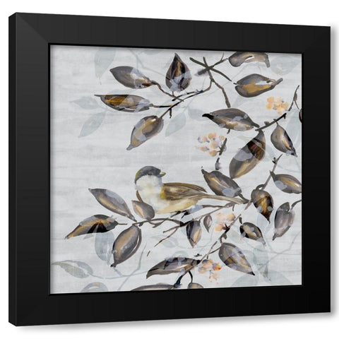Tweet Tweet I Black Modern Wood Framed Art Print by Watts, Eva