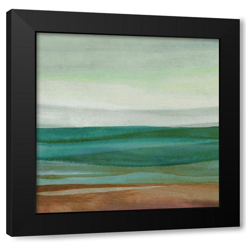 Shoreside II Black Modern Wood Framed Art Print by Watts, Eva