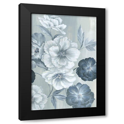 Delicate Blooms I Black Modern Wood Framed Art Print by Watts, Eva