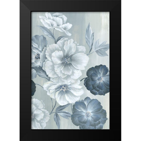 Delicate Blooms I Black Modern Wood Framed Art Print by Watts, Eva