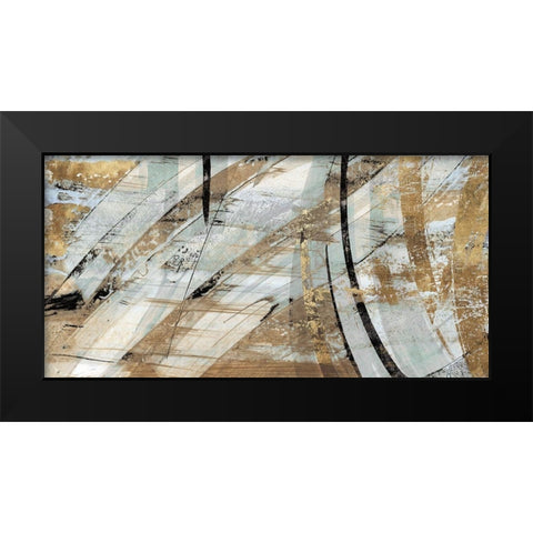 Rhythm I Black Modern Wood Framed Art Print by Watts, Eva
