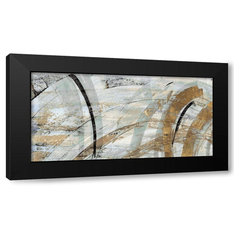 Rhythm II Black Modern Wood Framed Art Print with Double Matting by Watts, Eva