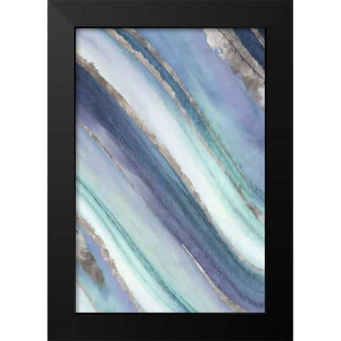 Tempo I Black Modern Wood Framed Art Print by Watts, Eva
