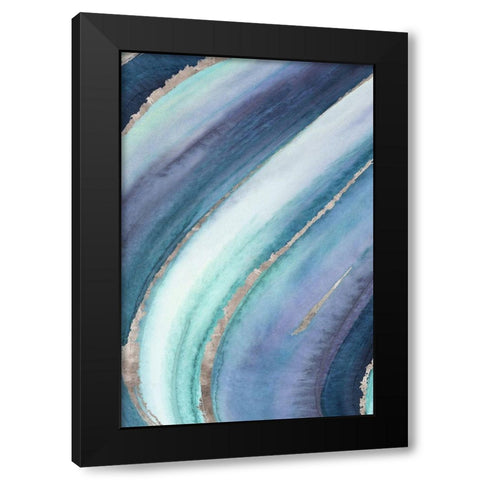 Tempo II Black Modern Wood Framed Art Print by Watts, Eva