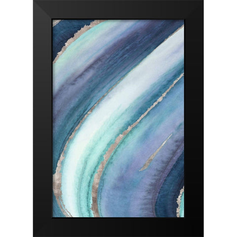 Tempo II Black Modern Wood Framed Art Print by Watts, Eva
