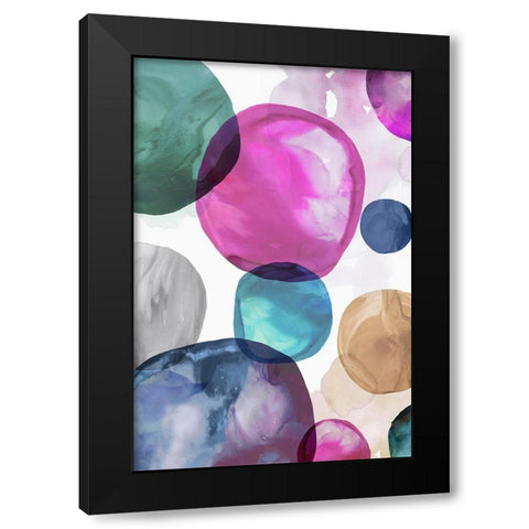 Multitude I Black Modern Wood Framed Art Print by Watts, Eva