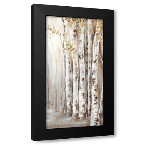 Sunset Birch Forest II  Black Modern Wood Framed Art Print by Watts, Eva