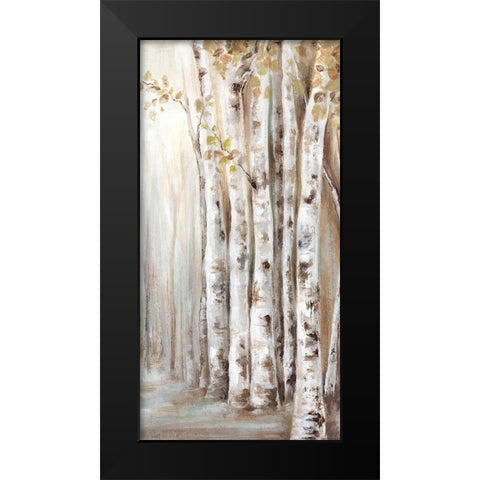 Sunset Birch Forest II  Black Modern Wood Framed Art Print by Watts, Eva
