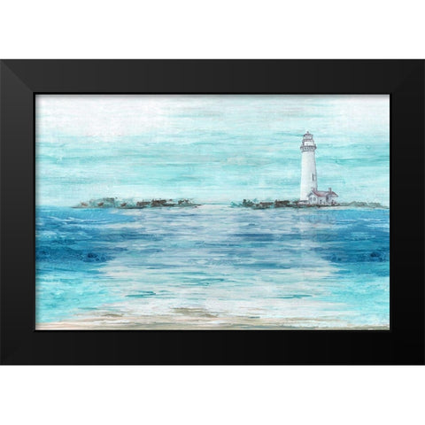 Coastal Lighthouse  Black Modern Wood Framed Art Print by Watts, Eva