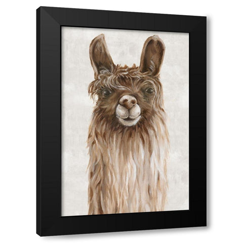Suri Alpaca I  Black Modern Wood Framed Art Print by Watts, Eva