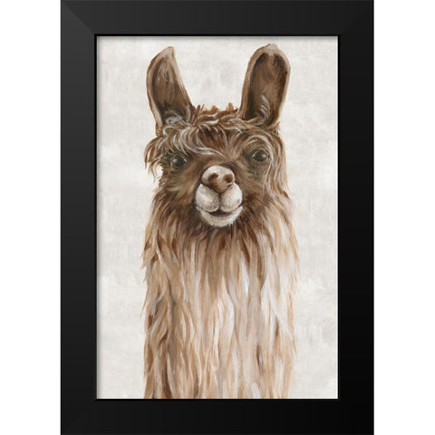Suri Alpaca I  Black Modern Wood Framed Art Print by Watts, Eva