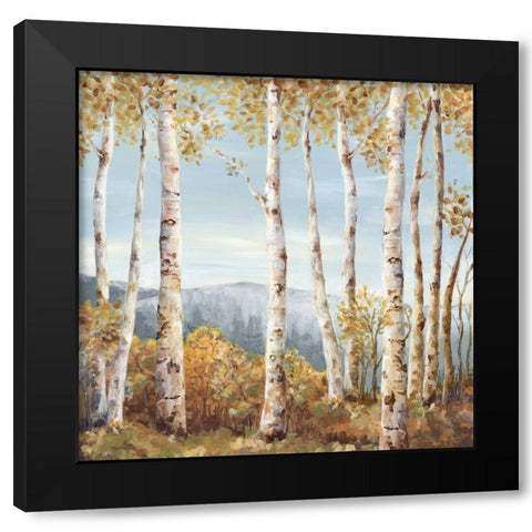 Up Hill  Black Modern Wood Framed Art Print by Watts, Eva